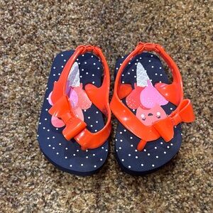 Gymboree Kids' Sandals with Bow - Red and Navy
